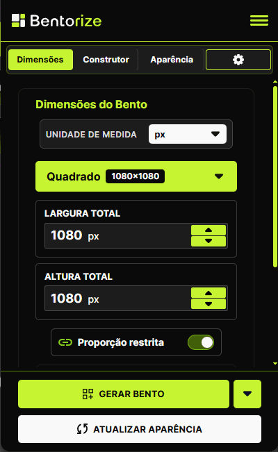 Bentorize Dimensions