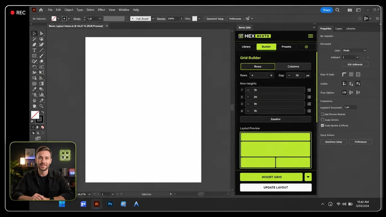 Mock da interface do plugin Bentorize